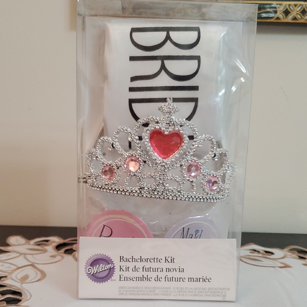 Wilton Bachelorette Kit with Silver and Pink Tiara